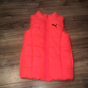 Vest for girl orange color